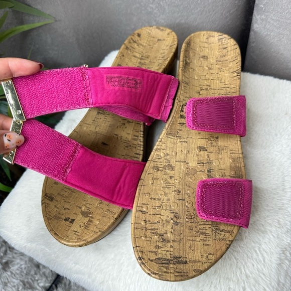 Vionic Women’s Atlantic Slide Adjustable Platform Wedges Sandal Pink Sz US 11 - Picture 4 of 12
